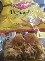 Mängden socker i Tagliatelle All'uovo