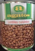 Mängden socker i lentilles cuisinées