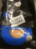 Mängden socker i Cafe decafeine 36 dosettes carte noire