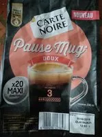Mängden socker i Pause mug doux