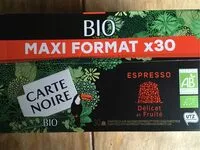 Mängden socker i Café 100% arabica Bio en capsule