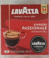 Mängden socker i Espresso passionale. Intensità 11/13