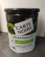 Mängden socker i Café moulu Carte Noire sélection bio