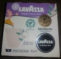 Mängden socker i caffè decerato