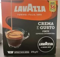Mängden socker i crema e gusto forte