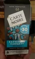 Mängden socker i Carte noire