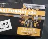 Mängden socker i Carte noire lundi classique N6