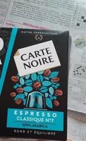Mängden socker i Cafe carte noire x 60 Mega Format