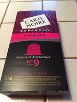 Mängden socker i Café capsules Intense n°9 - Espresso