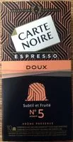 Mängden socker i Espresso Doux Subtil et Fruité N°5