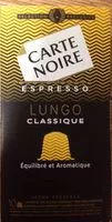 Mängden socker i Café capsules Lungo n°6 - Espresso