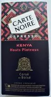 Mängden socker i Café capsules Kenya n°8 - Espresso