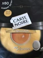 Mängden socker i Carte Noire Dosettes de café moulu Classic le sachet de 48