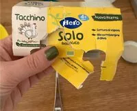 Mängden socker i Tacchino omogenizzati