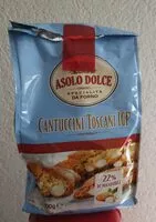 Mängden socker i Cantuccini toscani IGP