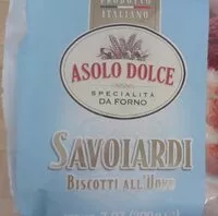 Mängden socker i Savoiardi biscotti all' uovo