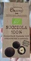Mängden socker i Nocciola bio ricoperta di cioccolato bio fondente 100