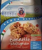 Mängden socker i Barrette multigrain mirtilli rossi