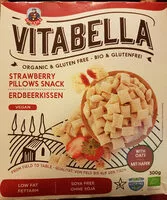 Mängden socker i Strawberry pillow snack vegan