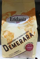 Mängden socker i Demerara zucchero di canna