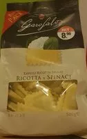 Mängden socker i Ravioli Ricotta e Spinaci