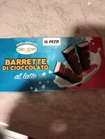 Mängden socker i Barrette di cioccolato