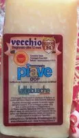 Mängden socker i Formaggio Piave DOP