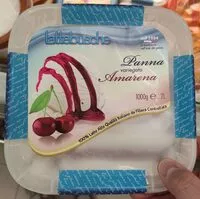 Mängden socker i Gelato panna variegato amarena