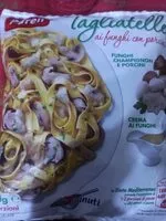 Mängden socker i Tagliatelle ai funghi con porcini