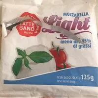 Mängden socker i Mozzarella light