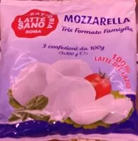 Mängden socker i Mozzarella Tris Formato Famiglia