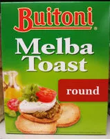 Mängden socker i Buitoni Melba Toast Rond