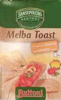 Mängden socker i Melba toast con sesamo