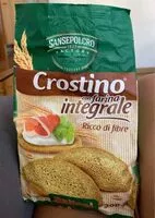Mängden socker i Crostino  con farina integrale