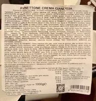 Mängden socker i Panettone crema gianduja