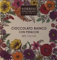 Mängden socker i Cioccolato bianco con pistacchi