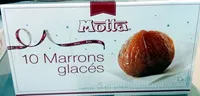 Mängden socker i 10 marrons glacés