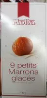 Mängden socker i 9 petits marrons glacés