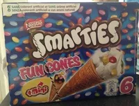 Mängden socker i Smarties fun cones