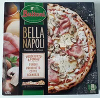 Mängden socker i BUITONI BELLA NAPOLI Pizza Surgelée Prosciutto Funghi 415g