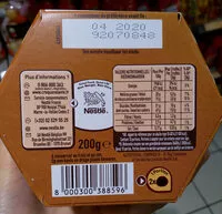 Mängden socker i Truffes chocolat noir éclats de caramel