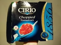 Mängden socker i Cirio polpa chopped tomatoes