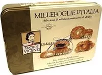 Mängden socker i Matilde Vicenzi Millefoglie D'italia Fine Selection of Puff Pastries 330G