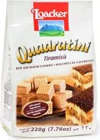 Mängden socker i Loacker Biscuits Tiramisu