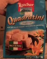 Mängden socker i Quadratini vanille