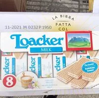 Mängden socker i Loacker milk