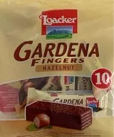 Mängden socker i Gardena Fingers Hazelnut