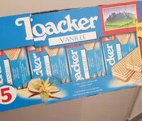 Mängden socker i Loacker (vanille)