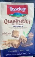 Mängden socker i Quadratini multigrain chocolate