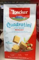 Mängden socker i Quadratini